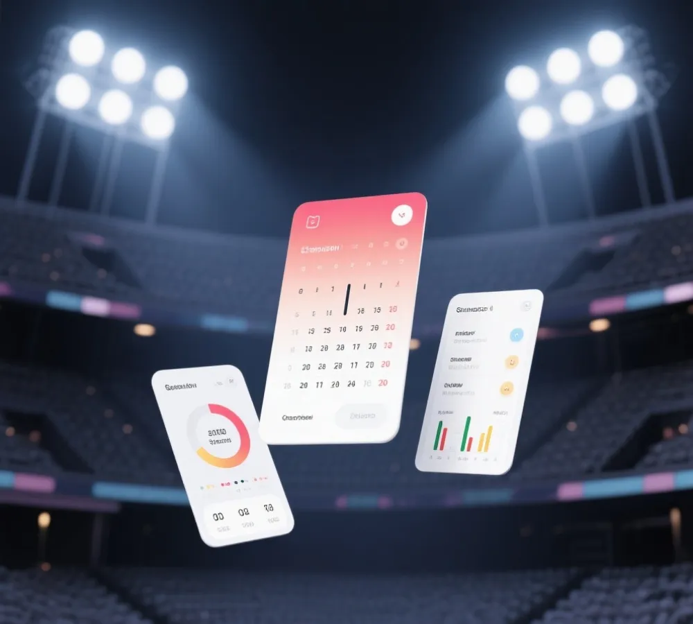 官方App与观赛工具组合示意