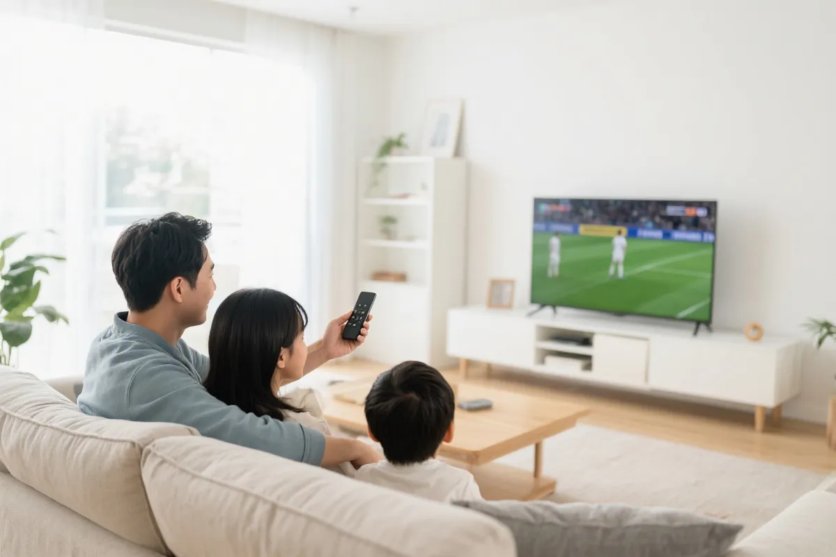 大屏投屏观看示意图